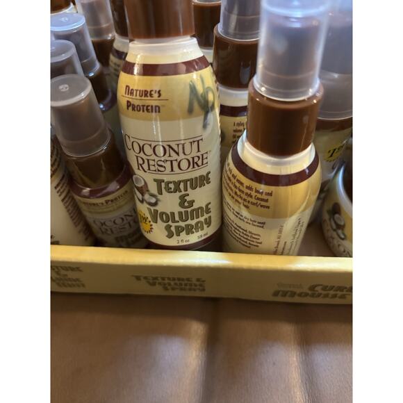 Nature’s Protein Coconut Restore Hair Care Display Set – Travel Size- Lot Of 30+ - Picture 7 of 11